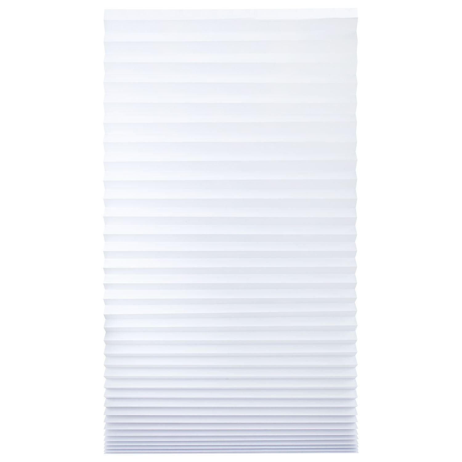 Жалюзи-плиссе, штора бумажная самоклеящаяся КОМПЛЕКТ 3 шт., BRABIX, 60х180 см, ЭКО, 80 г/м2, цвет белый, 700003
