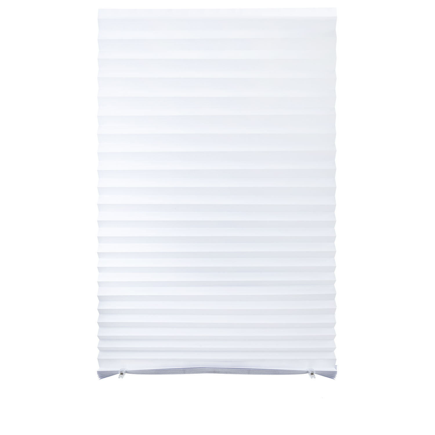 Жалюзи-плиссе, штора бумажная самоклеящаяся КОМПЛЕКТ 3 шт., BRABIX, 60х180 см, ЭКО, 80 г/м2, цвет белый, 700003