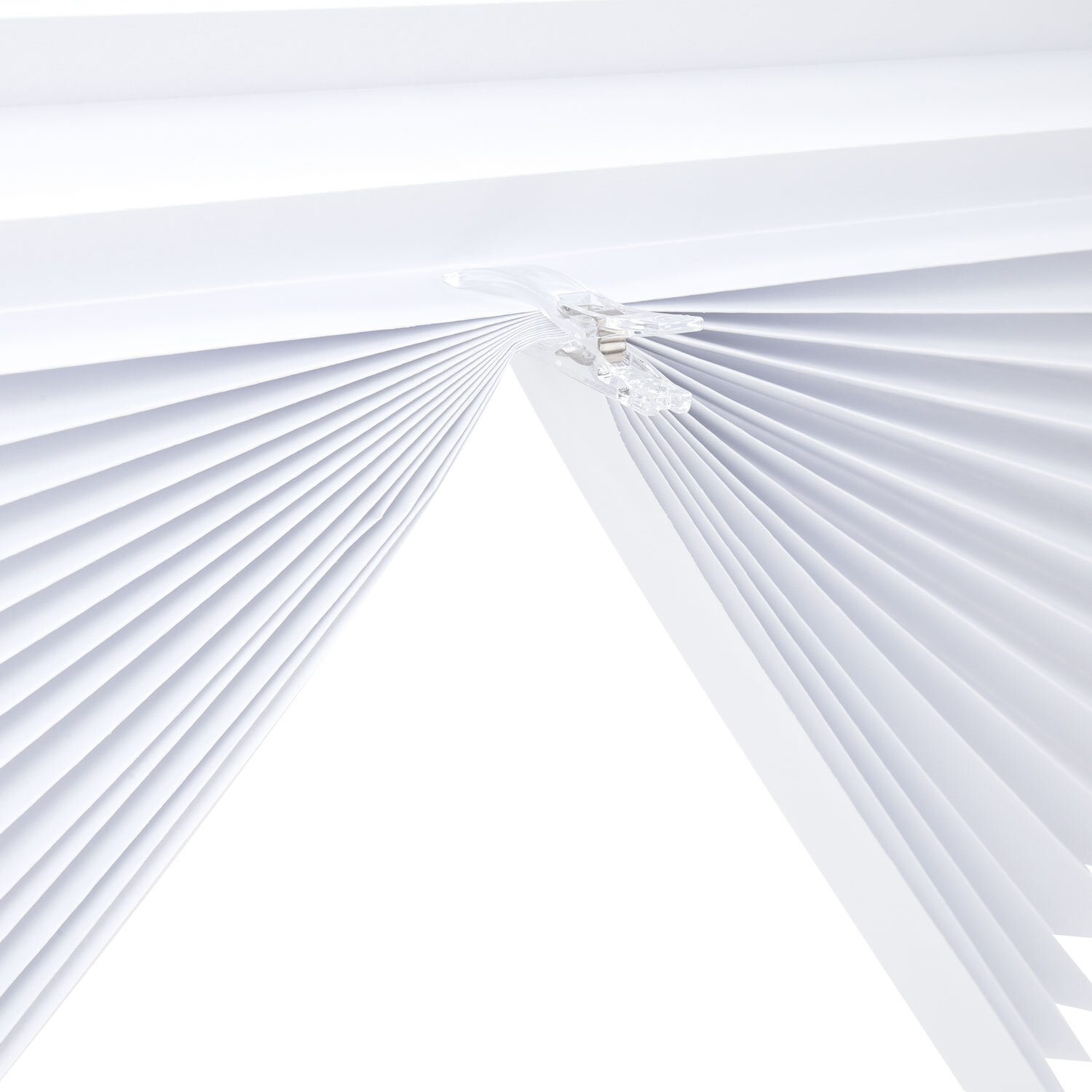 Жалюзи-плиссе, штора бумажная самоклеящаяся КОМПЛЕКТ 4 шт., BRABIX, 60х180 см, ЭКО, 80 г/м2, цвет белый, 700004