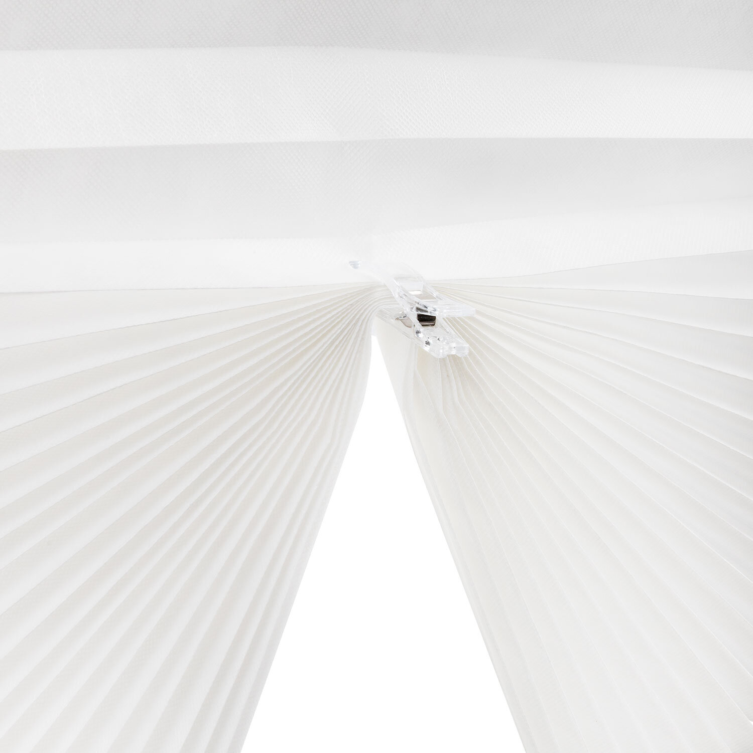 Жалюзи-плиссе, штора тканевая самоклеящаяся КОМПЛЕКТ 2 шт., BRABIX 60х180 см, "СТАНДАРТ", 60 г/м2, цвет белый, 700005