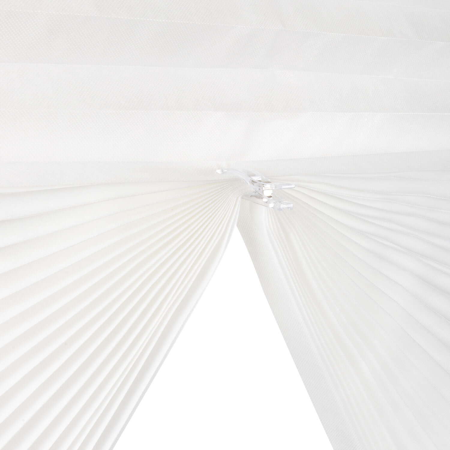 Жалюзи-плиссе, штора тканевая самоклеящаяся КОМПЛЕКТ 2 шт., BRABIX, 90х180 см, "СТАНДАРТ+", 80 г/м2, цвет белый, 700009