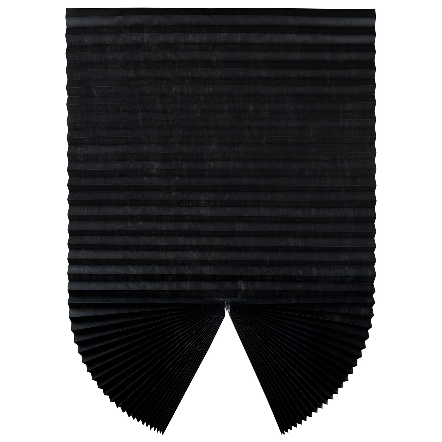 Жалюзи-плиссе, штора тканевая самоклеящаяся BRABIX, 90х180 см, "СТАНДАРТ+", 80 г/м2, цвет черный, 1 шт., 700016