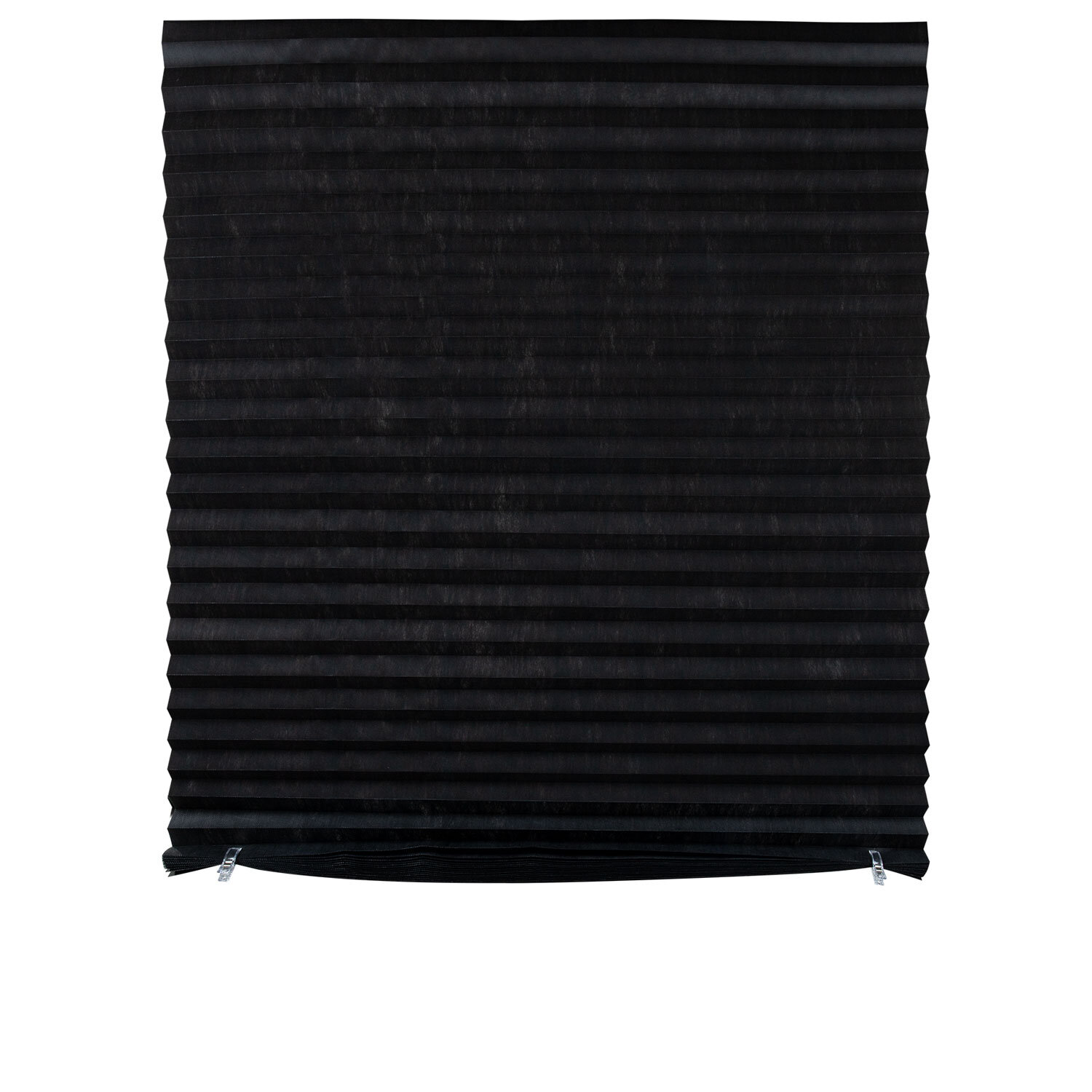 Жалюзи-плиссе, штора тканевая самоклеящаяся BRABIX, 90х180 см, "СТАНДАРТ+", 80 г/м2, цвет черный, 1 шт., 700016