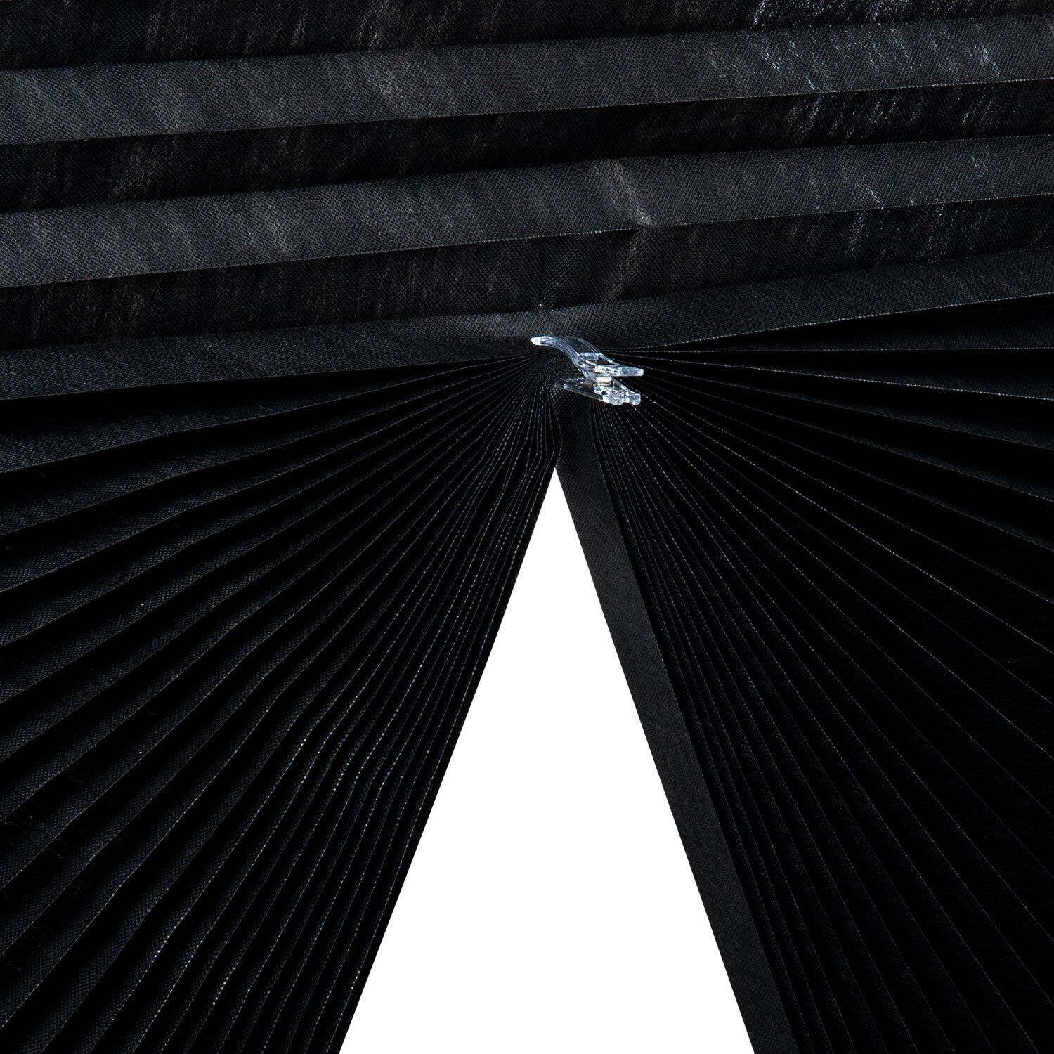 Жалюзи-плиссе, штора тканевая самоклеящаяся BRABIX, 90х180 см, "СТАНДАРТ+", 80 г/м2, цвет черный, 1 шт., 700016