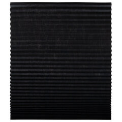 Жалюзи-плиссе, штора тканевая самоклеящаяся BRABIX, 120&times;180 см, СТАНДАРТ+, 80 г/<wbr/>м<sup>2</sup>, цвет черный, 1 шт., 700017