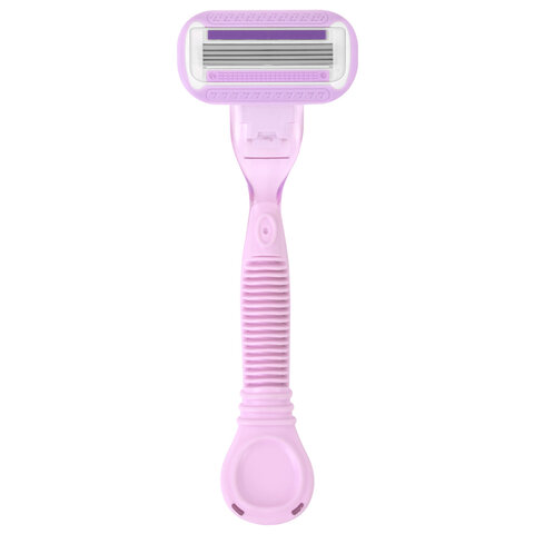 Бритвенный станок многоразовый женский, 4 лезвия,  2 кассеты, X-ONE, 700018