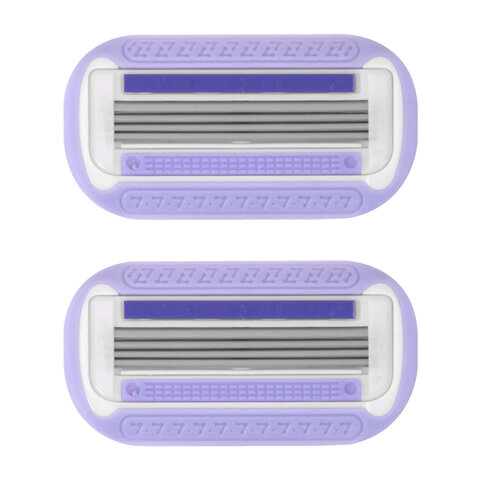 Кассеты для бритвенного станка многоразового женского, 4 лезвия, 2 кассеты, X-ONE (ИКС-УАН), 700019