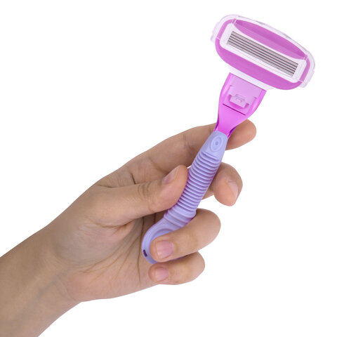 Бритвенный станок многоразовый женский, 5 лезвий,  2 кассеты, X-ONE, 700020