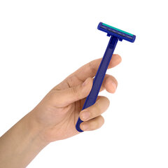 Бритвенные станки одноразовые, 2 лезвия, увлажняющая полоска, фиксированная головка, 5 шт., синий, X-ONE (ИКС-УАН), 700028