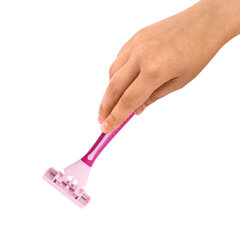 Бритвенные станки одноразовые, 3 лезвия, увлажняющая полоска, плавающая головка, 10 шт., розовый, X-ONE (ИКС-УАН), 700035