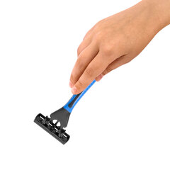 Бритвенные станки одноразовые, 3 лезвия, увлажняющая полоска, плавающая головка, 5 шт., синий, X-ONE (ИКС-УАН), 700036