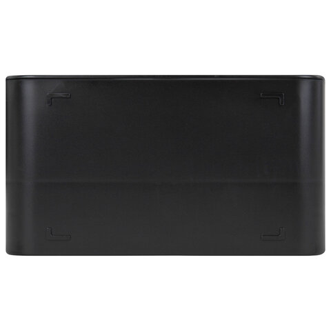 Дозатор DOUBLE двойной для мыла и моющего средства 2х350мл, ЧЕРНЫЙ, 10х18х17см, LAIMA HOME, 700045