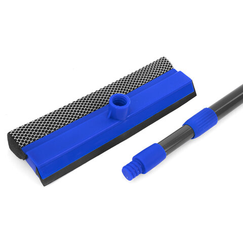 Окномойка с телескопическим черенком из металлопластика 70-120см и рабочей частью 25см,ЛЮБАША,700050