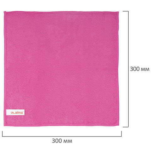 Салфетки из МИКРОФИБРЫ универсальные, 30х30см, КОМПЛЕКТ 3шт, ассорти, 180 г/м2, LAIMA, 700054