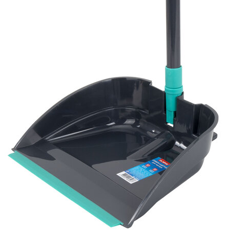 Совок для мусора КОМПЛЕКТ щетка + совок + 2 рукоятки 80 см и 83 см с резьбой, ЛЕНИВКА, LAIMA, 700055