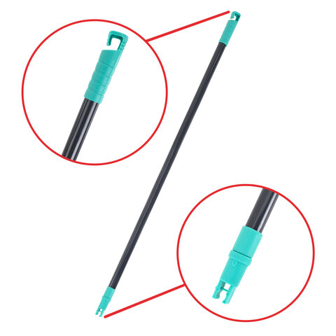 Совок для мусора КОМПЛЕКТ щетка + совок + 2 рукоятки 80 см и 83 см с резьбой, ЛЕНИВКА, LAIMA, 700055