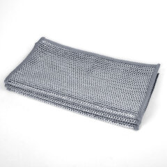 Тряпки-салфетки металлические, сетка-скрабер, 20&times;20 см, КОМПЛЕКТ 3 штуки, ДВУХСЛОЙНЫЕ, для мытья посуды и уборки, без царапин, LAIMA, 700063