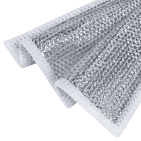 Тряпки-салфетки металлические, сетка-скрабер, 20х20 см, КОМПЛЕКТ 10 штук, для мытья посуды и уборки, не оставляет царапин, LAIMA, 700065