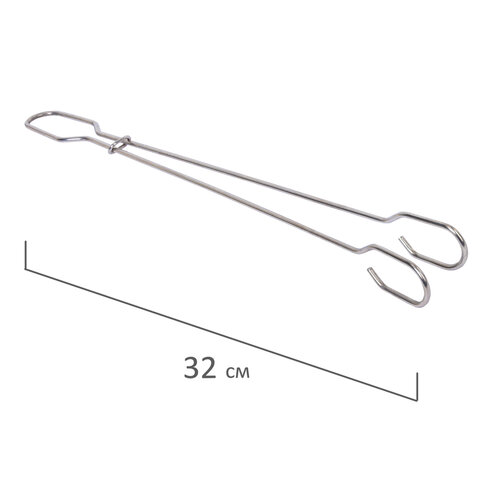 Ершик металлический 32см кухонный для мытья бутылок и термосов, ДВЕ ГУБКИ в комплекте, LAIMA, 700066