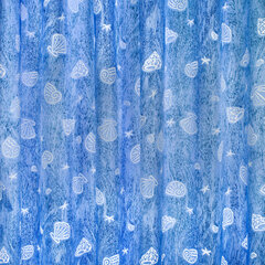 Шторка для ванной ПОЛИЭСТЕР, 180&times;180 см, кольца в комплекте, МОРЕ, PRIMILA (ПРИМИЛА), 700077