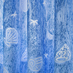 Шторка для ванной ПОЛИЭСТЕР, 180&times;180 см, кольца в комплекте, МОРЕ, PRIMILA (ПРИМИЛА), 700077