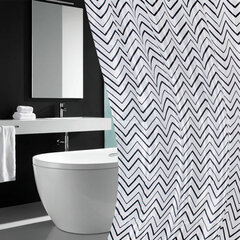 Шторка для ванной ПОЛИЭСТЕР, 180&times;180 см, кольца в комплекте, УЗОРЫ, PRIMILA (ПРИМИЛА), 700078