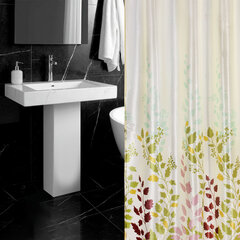 Шторка для ванной ПОЛИЭСТЕР, 180&times;180 см, кольца в комплекте, ФЛОРА, PRIMILA (ПРИМИЛА), 700080