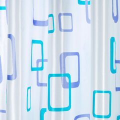 Шторка для ванной ПОЛИЭСТЕР, 180&times;180 см, кольца в комплекте, ФИГУРЫ, PRIMILA (ПРИМИЛА), 700081