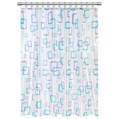 Шторка для ванной ПОЛИЭСТЕР, 180&times;180 см, кольца в комплекте, ФИГУРЫ, PRIMILA (ПРИМИЛА), 700081