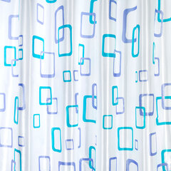 Шторка для ванной ПОЛИЭСТЕР, 180&times;180 см, кольца в комплекте, ФИГУРЫ, PRIMILA (ПРИМИЛА), 700081