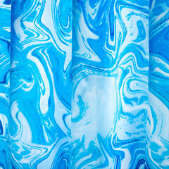 Шторка для ванной ПОЛИЭСТЕР, 180&times;200 см, кольца в комплекте, ГОЛУБЫЕ ВОЛНЫ, PRIMILA (ПРИМИЛА), 700083