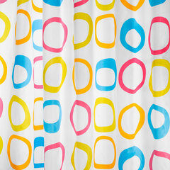 Шторка для ванной ПОЛИЭСТЕР, 180&times;200 см, кольца в комплекте, КРУГИ, PRIMILA (ПРИМИЛА), 700086