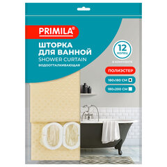 Шторка для ванной ПОЛИЭСТЕР, 180&times;180 см, кольца в комплекте, ЗОЛОТОЙ БРИЛЛИАНТ, PRIMILA (ПРИМИЛА), 700089