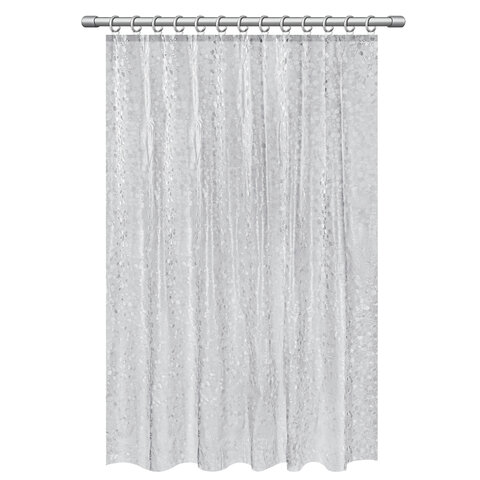 Шторка для ванной EVA, 180х200 см, кольца в комплекте, СЕРАЯ ЛЕДЯНАЯ СВЕЖЕСТЬ, PRIMILA (ПРИМИЛА), 700101