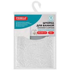 Шторка для ванной EVA, 180&times;180 см, кольца в комплекте, БЕЛАЯ ГОЛОГРАФИЯ, PRIMILA (ПРИМИЛА), 700102