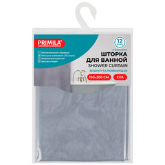 Шторка для ванной EVA, 180&times;200 см, кольца в комплекте, СЕРЫЕ ЛИНИИ, PRIMILA (ПРИМИЛА), 700107