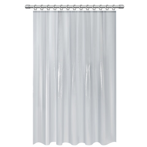 Шторка для ванной EVA, 180х200 см, кольца в комплекте, СЕРЫЕ ЛИНИИ, PRIMILA (ПРИМИЛА), 700107