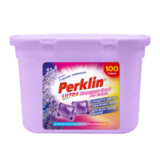 Капсулы для стирки белья PERKLIN (ПЕРКЛИН) "ГОРНАЯ ЛАВАНДА" концентрат 3 в 1 с кондиционером 100 шт., 700127