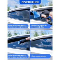 Универсальный очиститель для стекол, пластика и хрома, 600 мл, GRASS CLEAN GLASS, триггер