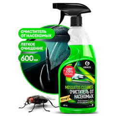 Средство для удаления остатков насекомых, 600 мл, GRASS MOSQUITOS CLEANER, триггер