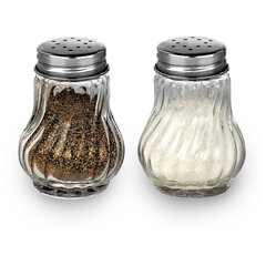 Солонка-перечница 50 мл, BASIC, баночка для специй, стекло/<wbr/>сталь, дисплей, WEGLA (ВЕГЛА), 700224