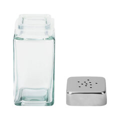 Набор для специй 2&times;120 мл, MAXI, солонка + перечница, стекло/<wbr/>сталь, квадратные, WEGLA (ВЕГЛА), 700231