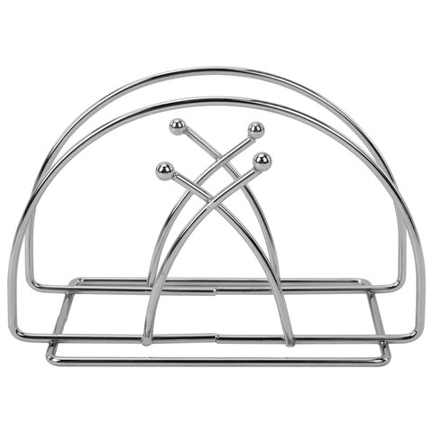 Салфетница овальная 8,2х13х7,2 см, CLASSIC, хром, WEGLA (ВЕГЛА), 700237