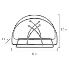 Салфетница овальная 8,2&times;13&times;7,2 см, CLASSIC, хром, WEGLA (ВЕГЛА), 700237