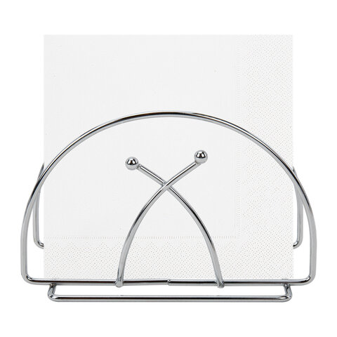 Салфетница овальная 8,2х13х7,2 см, CLASSIC, хром, WEGLA (ВЕГЛА), 700237