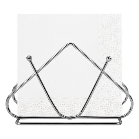 Салфетница треугольная 8,2х13х7,2 см, CLASSIC, хром, WEGLA (ВЕГЛА), 700238