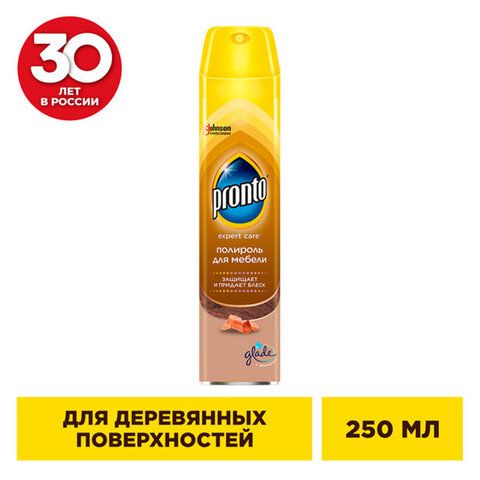 Полироль для мебели для деревянных поверхностей 250мл PRONTO(Пронто), аэрозоль, ш/к 34115