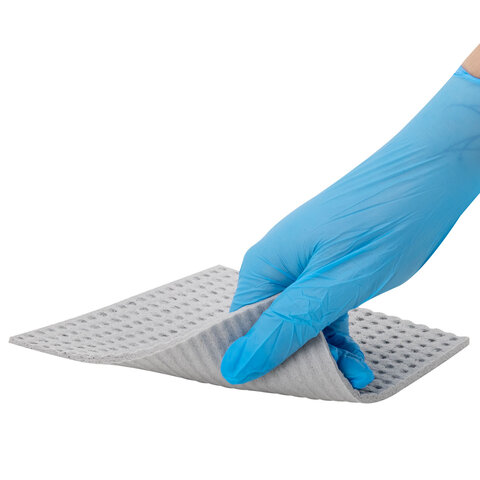 Салфетки губчатые для уборки кухни 15х15 см, ЦЕЛЛЮЛОЗНЫЕ, КОМПЛЕКТ 10 шт., 5 серых / 5 голубых, LAIMA, 700263