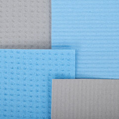 Салфетки губчатые для уборки кухни 15&times;18 см, ЦЕЛЛЮЛОЗНЫЕ, КОМПЛЕКТ 10 шт., 5 серых / 5 голубых, LAIMA, 700268