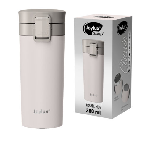 Термокружка 380мл, JOYLUX CLASSIC, нержавеющая сталь SUS304, белый, 700271